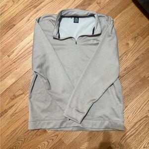 Under Armour Men's Light Taupe Quarter-Zip Sweater